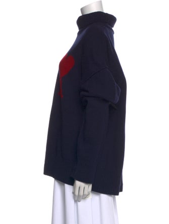 AMI Alexandre Mattiussi Virgin Wool Graphic Print Sweater