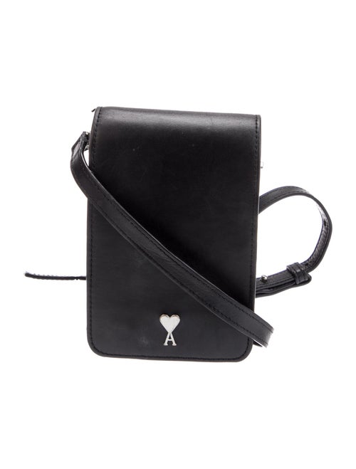 AMI Alexandre Mattiussi Leather Crossbody Bag