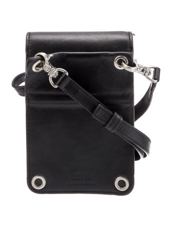AMI Alexandre Mattiussi Leather Crossbody Bag