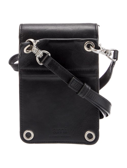 AMI Alexandre Mattiussi Leather Crossbody Bag
