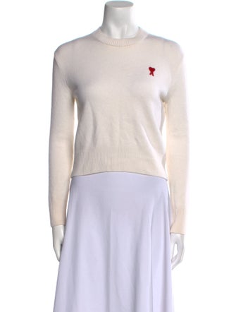 AMI Alexandre Mattiussi Merino Wool Crew Neck Sweater