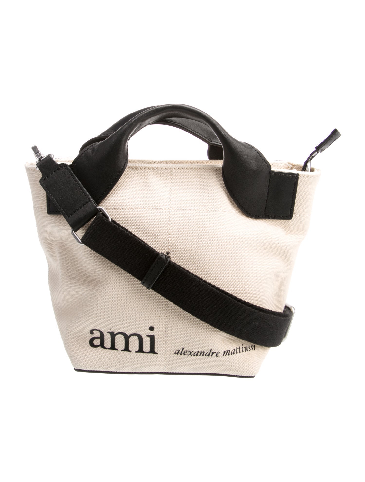 AMI Alexandre Mattiussi Canvas Top Handle Bag