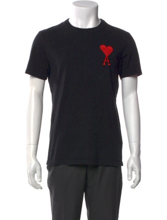 AMI Alexandre Mattiussi Graphic Print Crew Neck T-Shirt