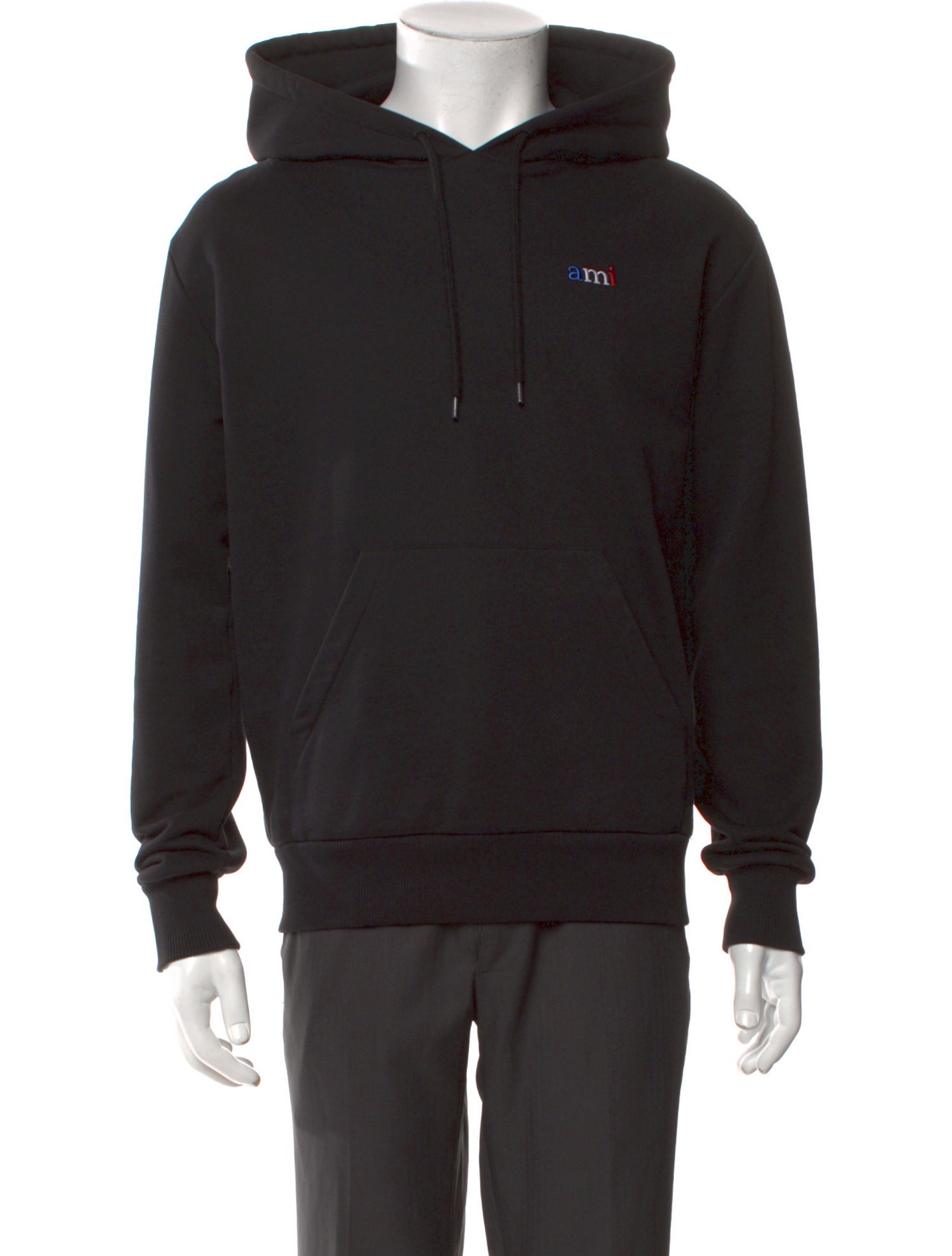 AMI Alexandre Mattiussi Graphic Print Crew Neck Hoodie