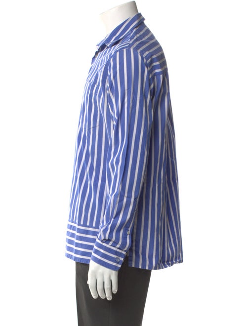 AMI Alexandre Mattiussi Striped Long Sleeve Shirt
