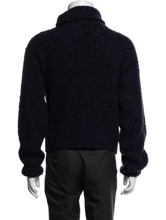 AMI Alexandre Mattiussi Merino Wool Turtleneck Polo Sweater