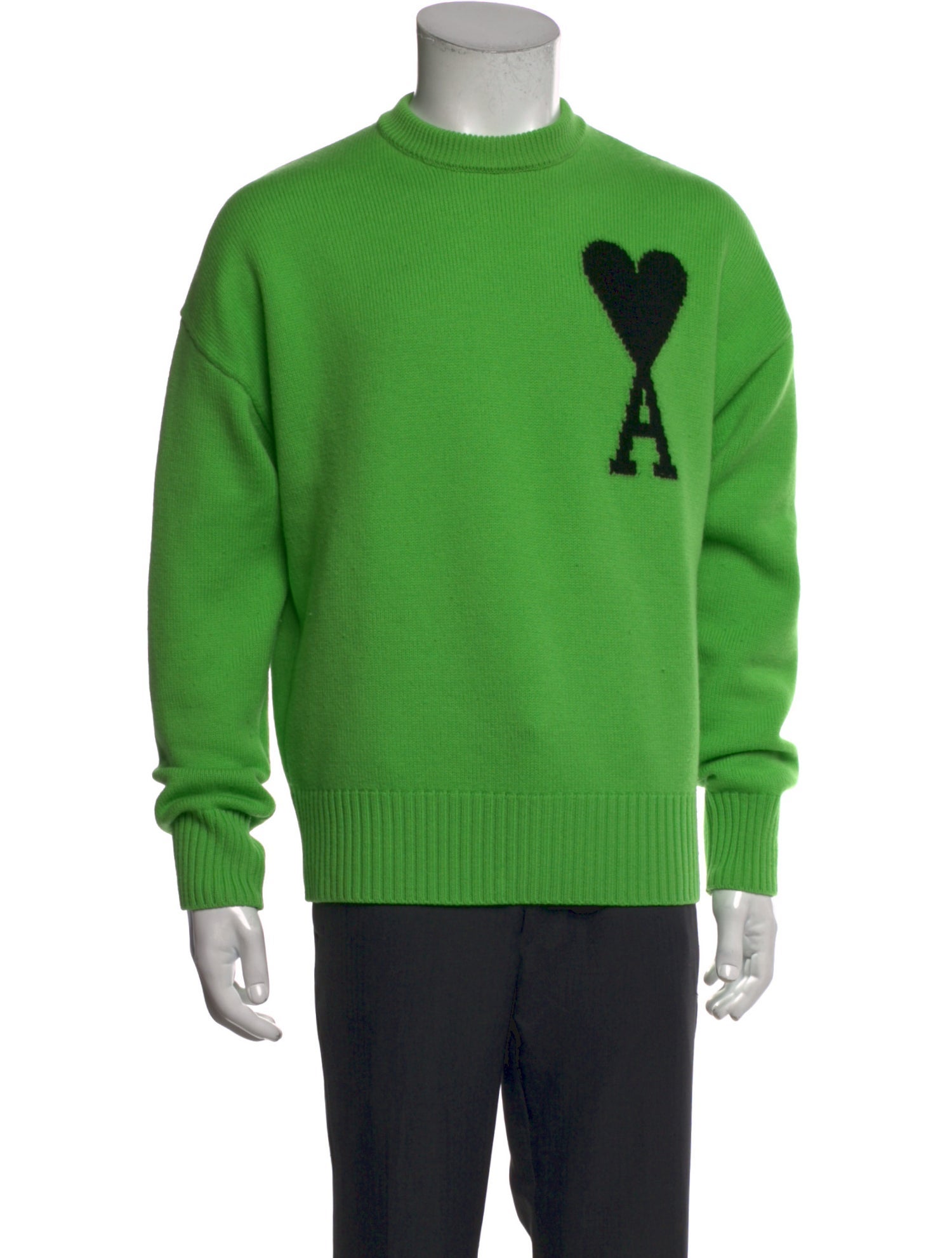 AMI Alexandre Mattiussi Virgin Wool Graphic Print Sweatshirt