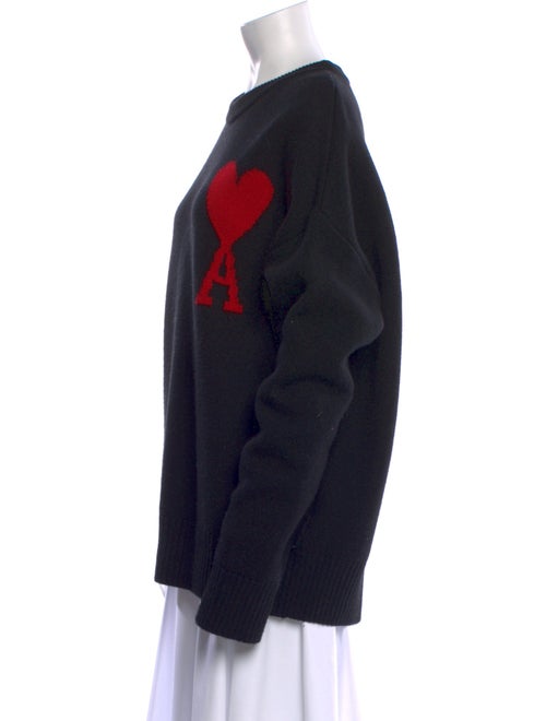 AMI Alexandre Mattiussi Virgin Wool Graphic Print Sweater