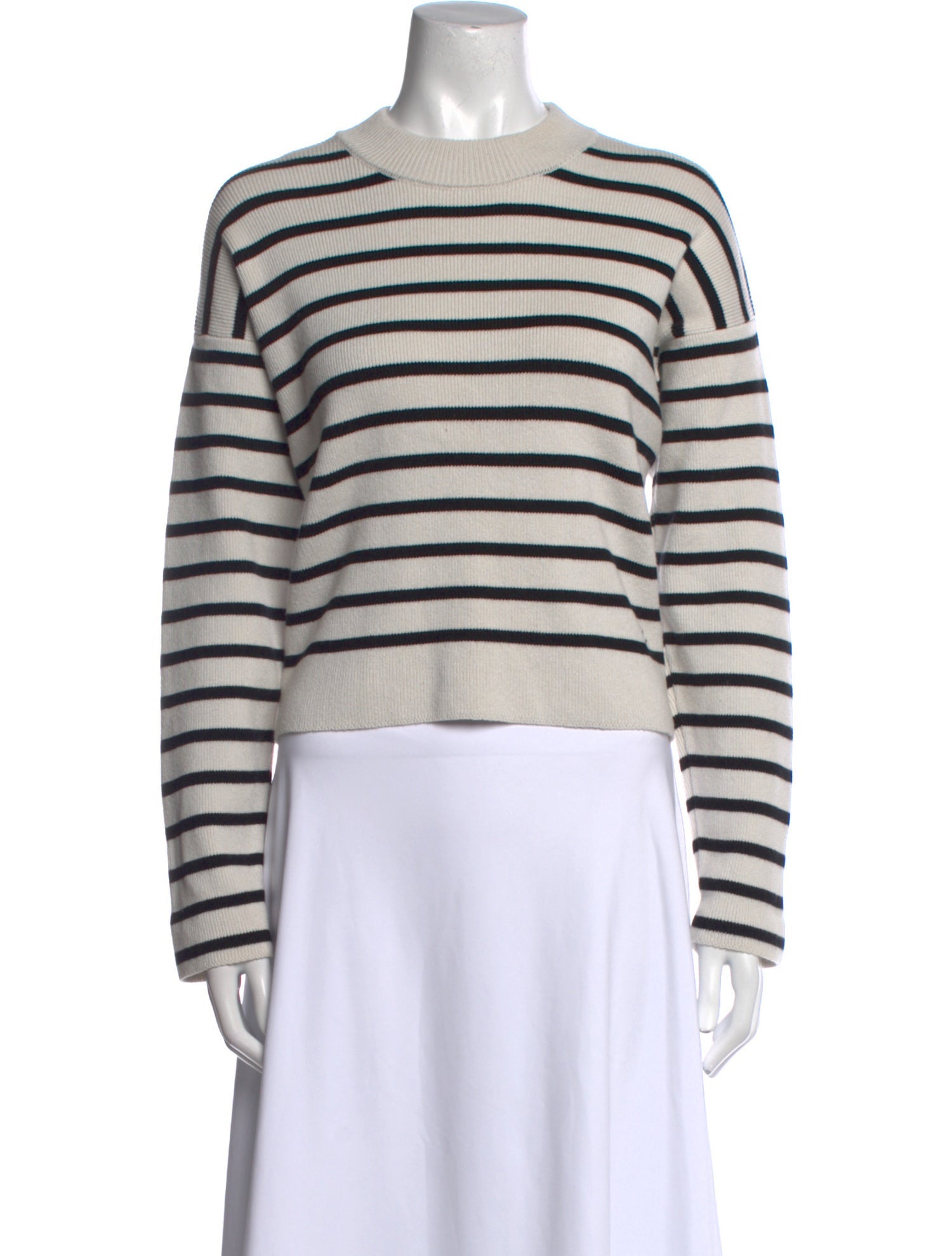 AMI Alexandre Mattiussi Striped Crew Neck Sweater