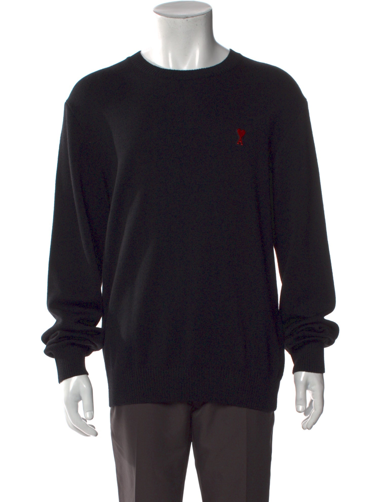 AMI Alexandre Mattiussi Wool Crew Neck Pullover