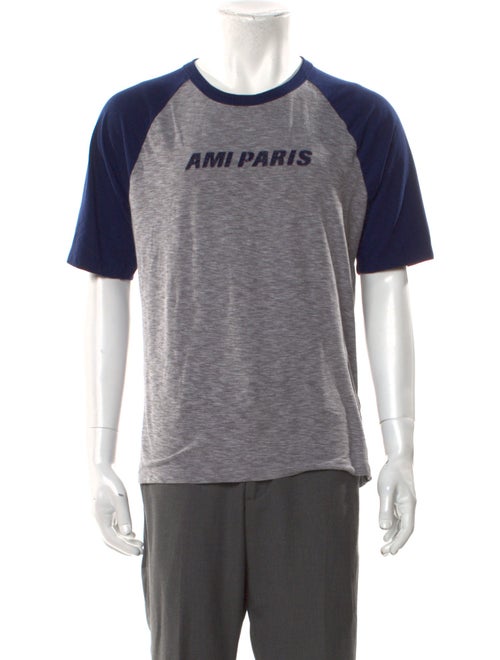 AMI Alexandre Mattiussi Graphic Print Crew Neck T-Shirt