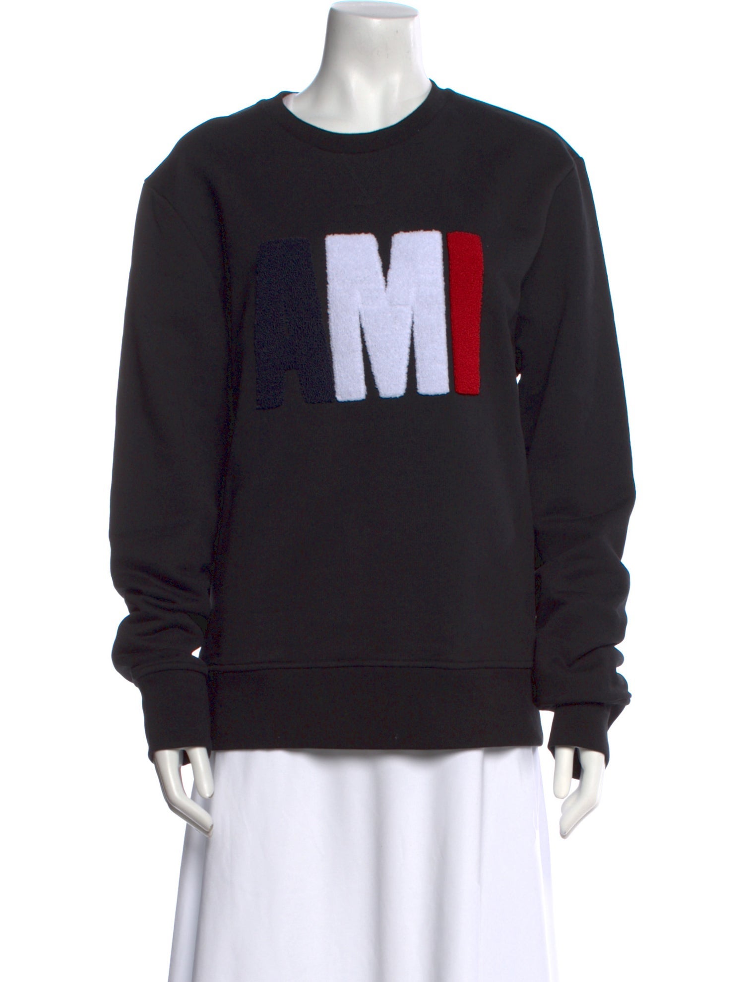 AMI Alexandre Mattiussi Graphic Print Crew Neck Sweatshirt