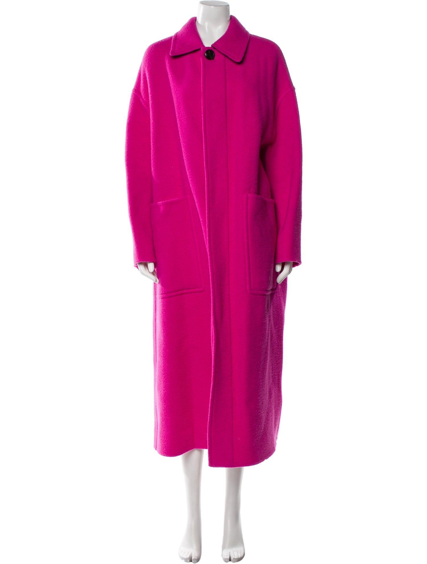 AMI Alexandre Mattiussi Wool Trench Coat