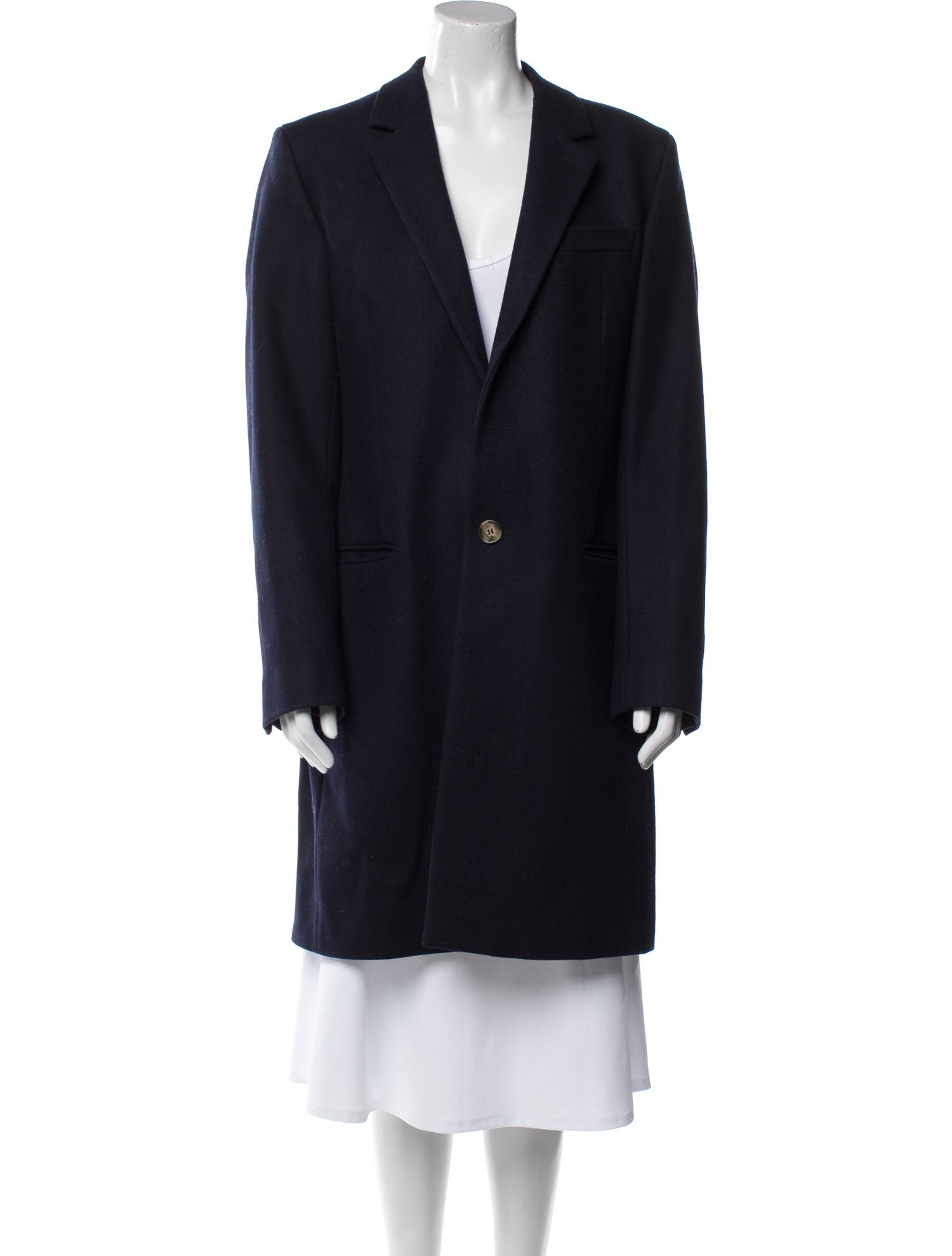 AMI Alexandre Mattiussi Wool Peacoat