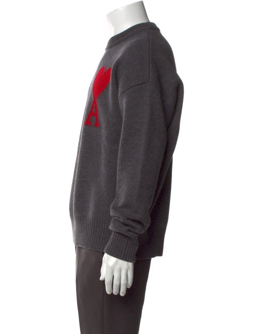AMI Alexandre Mattiussi Virgin Wool Graphic Print Pullover