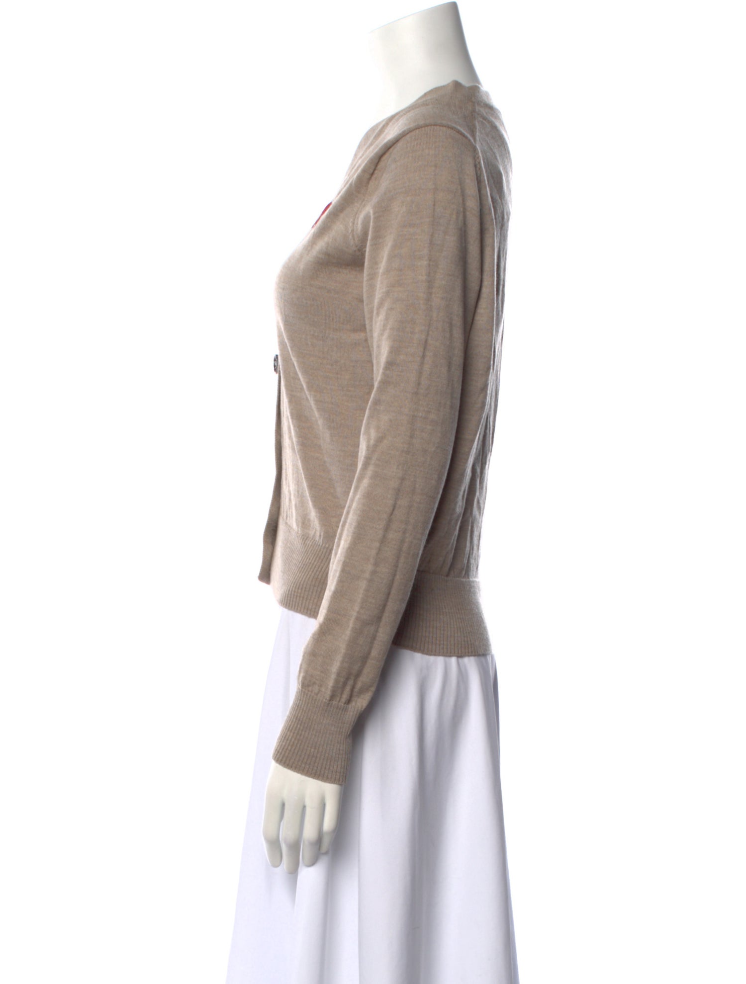 AMI Alexandre Mattiussi Merino Wool V-Neck Sweater w/ Tags