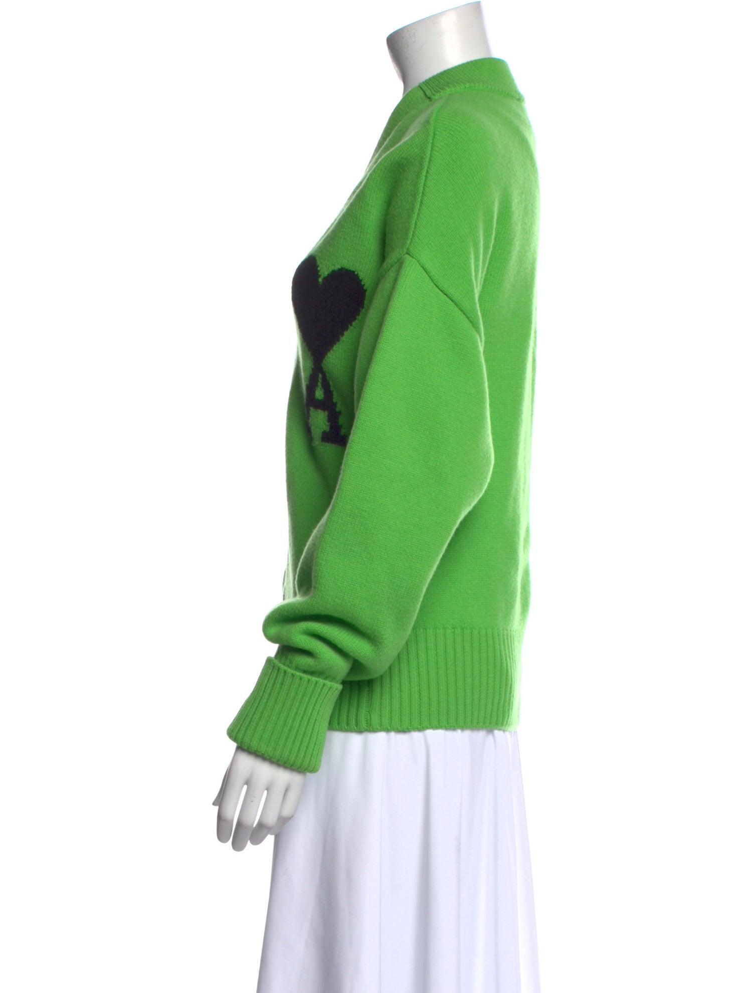 AMI Alexandre Mattiussi Virgin Wool Graphic Print Sweater