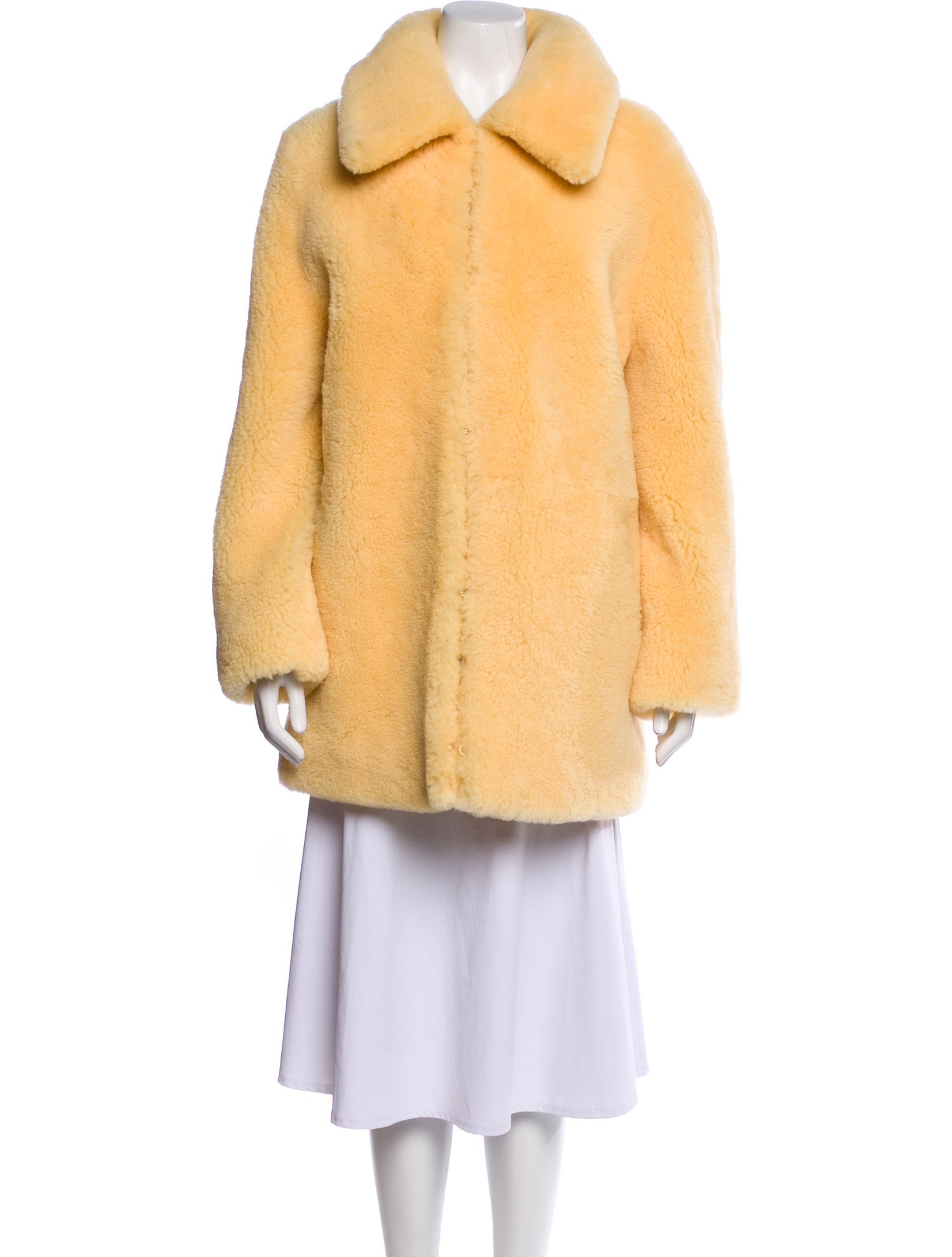 AMI Alexandre Mattiussi Shearling Fur Coat