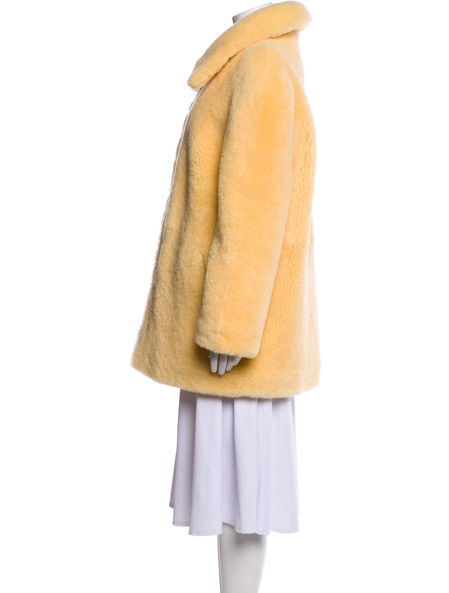 AMI Alexandre Mattiussi Shearling Fur Coat