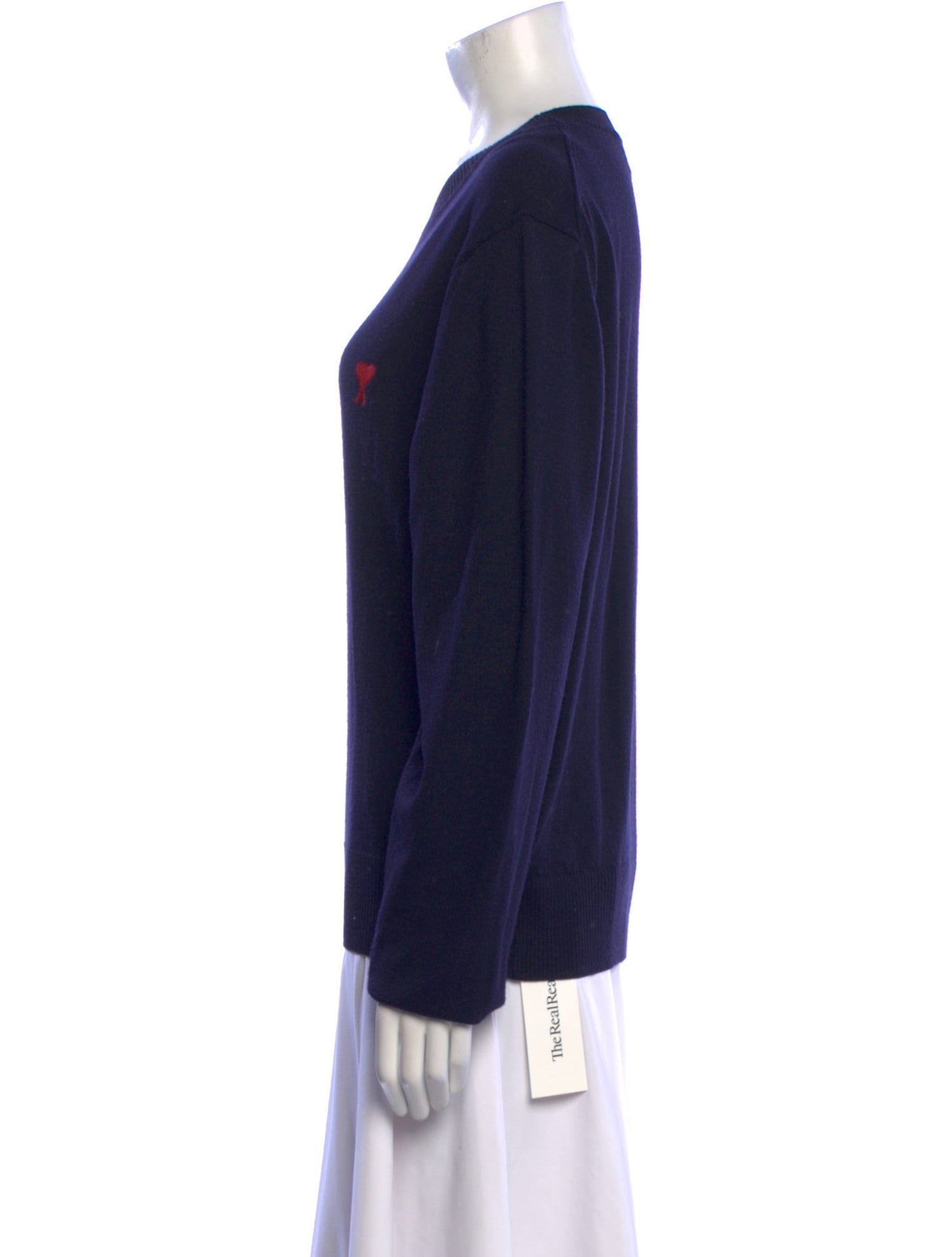 AMI Alexandre Mattiussi Merino Wool Crew Neck Sweater