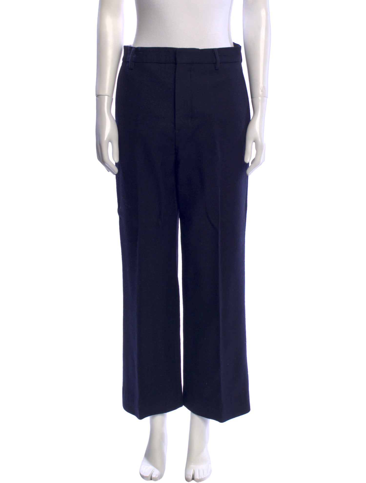 AMI Alexandre Mattiussi Virgin Wool Wide Leg Pants