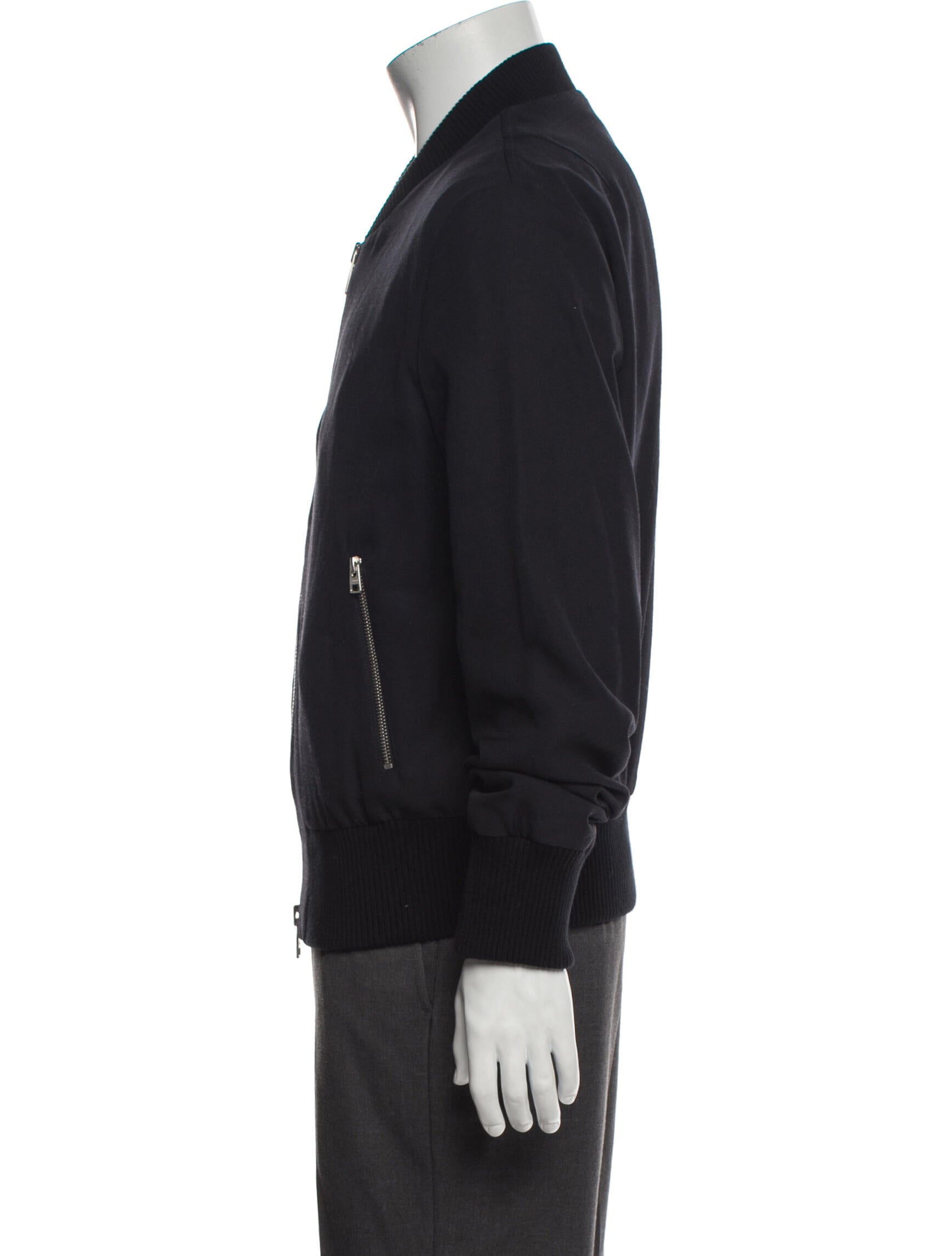 AMI Alexandre Mattiussi Wool Bomber Jacket