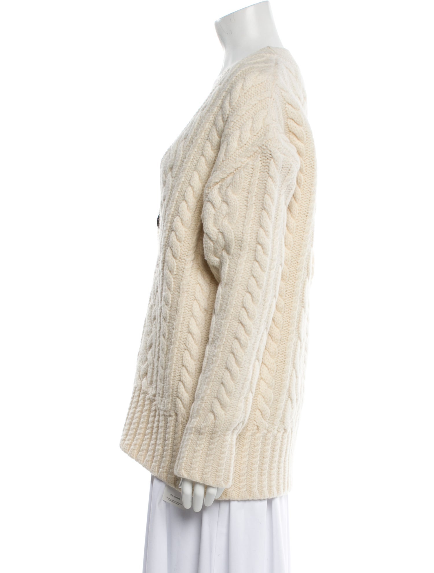 AMI Alexandre Mattiussi Virgin Wool V-Neck Sweater