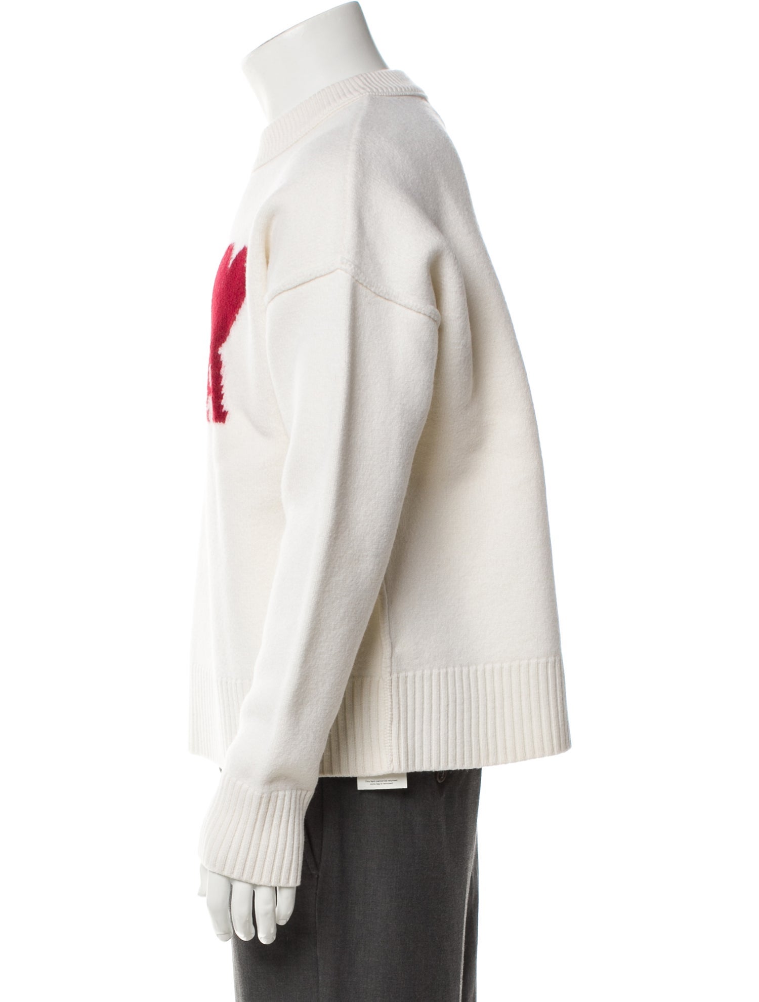 AMI Alexandre Mattiussi Virgin Wool Graphic Print Pullover