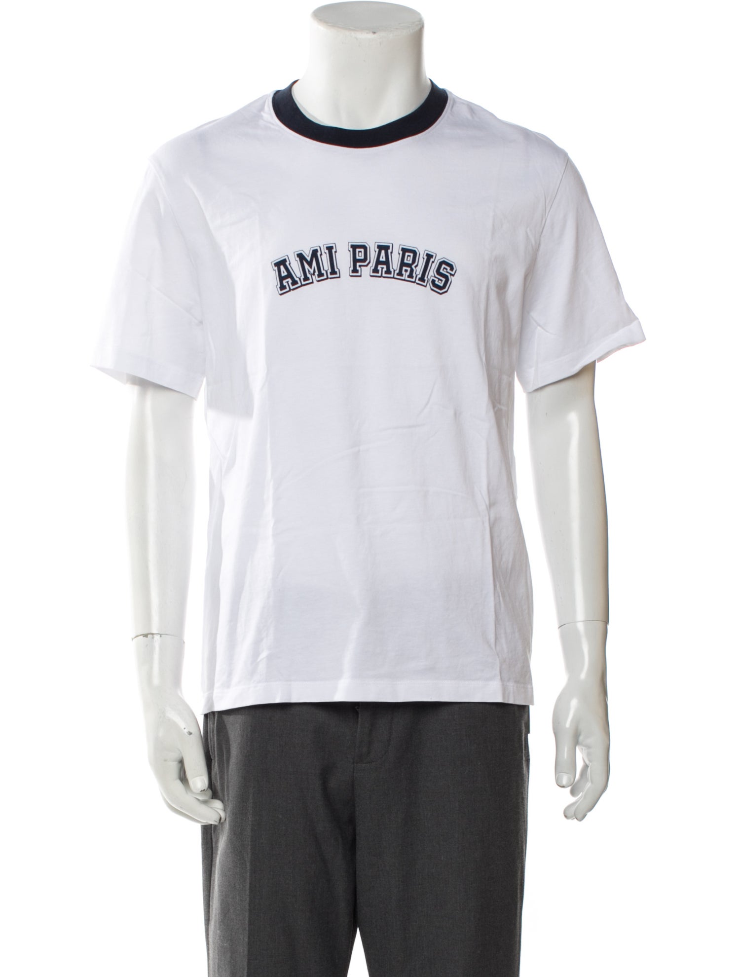 AMI Alexandre Mattiussi Graphic Print Crew Neck T-Shirt