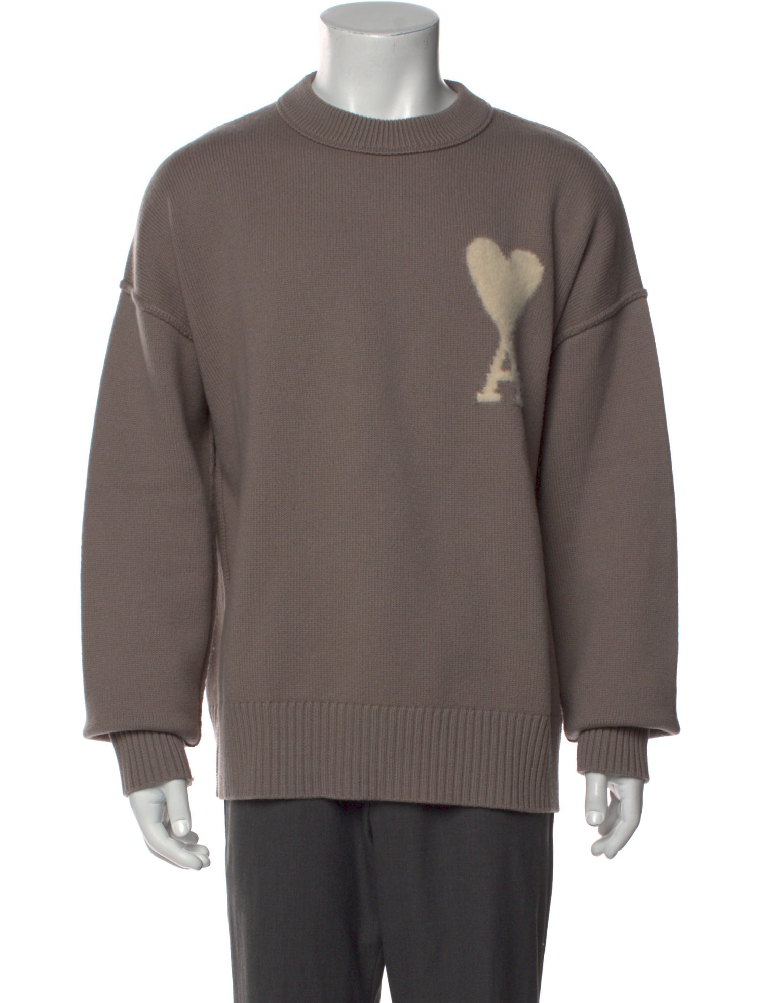 AMI Alexandre Mattiussi Virgin Wool Crew Neck Pullover