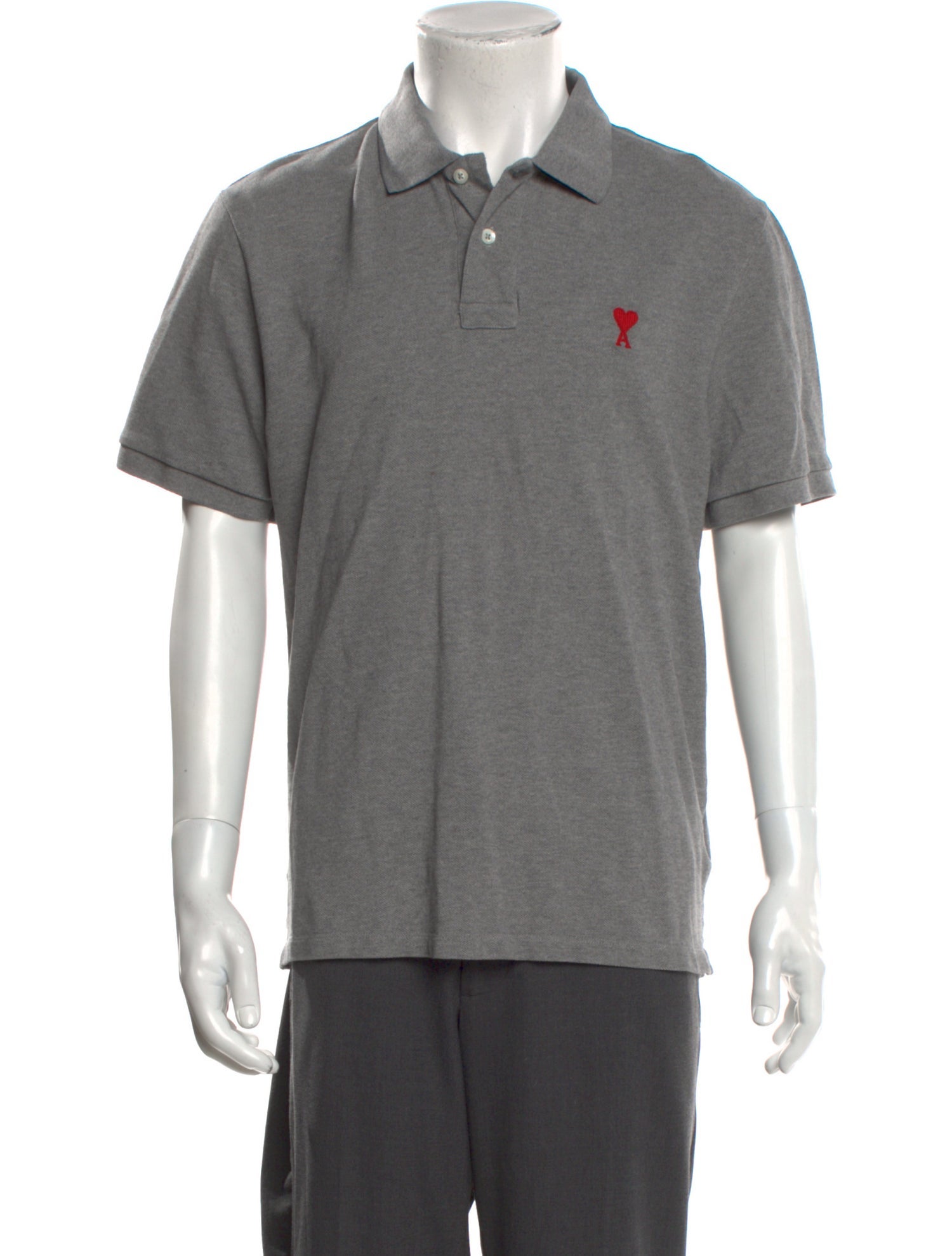AMI Alexandre Mattiussi Crew Neck Short Sleeve Polo Shirt