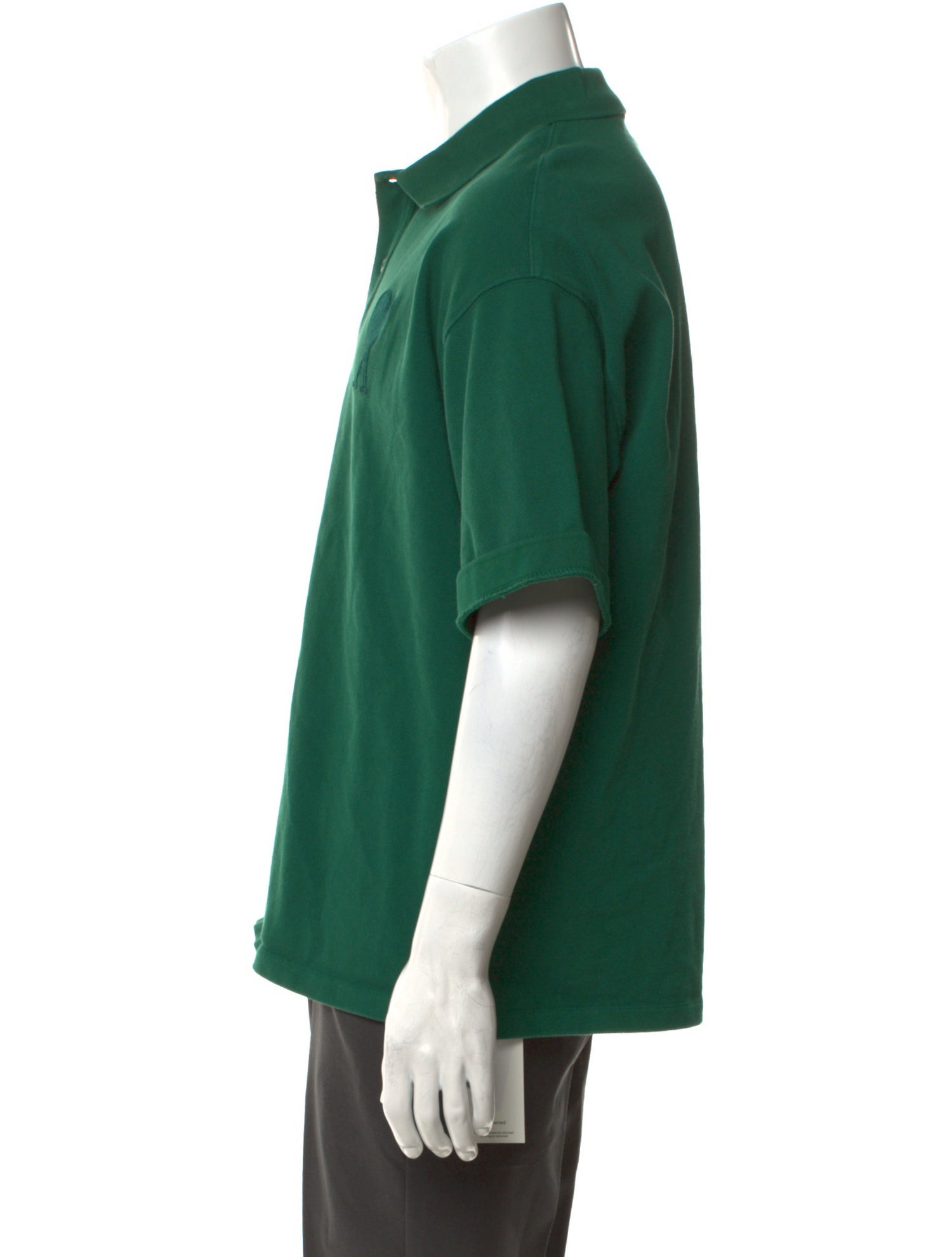 AMI Alexandre Mattiussi Collar Short Sleeve Polo Shirt