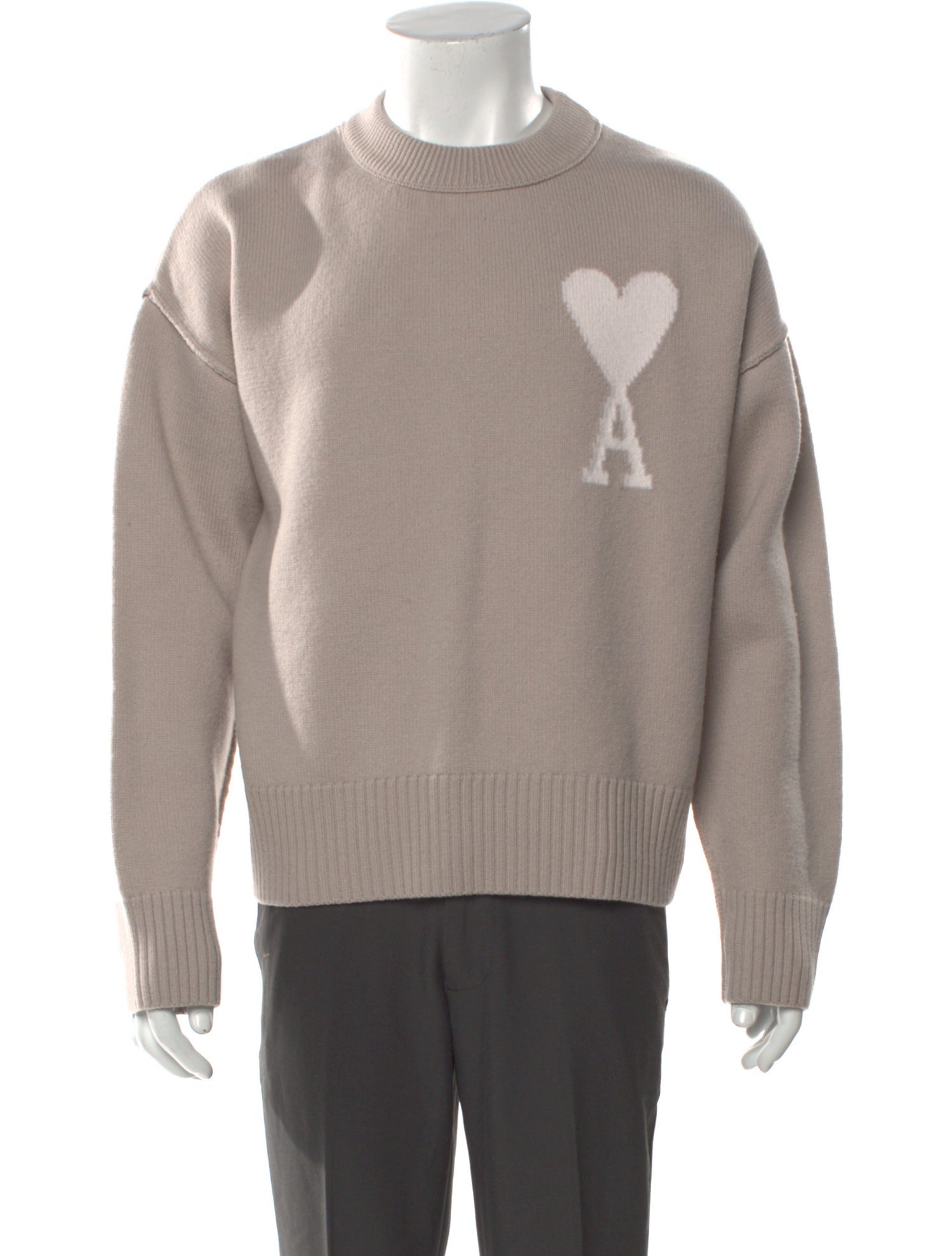 AMI Alexandre Mattiussi Virgin Wool Graphic Print Pullover