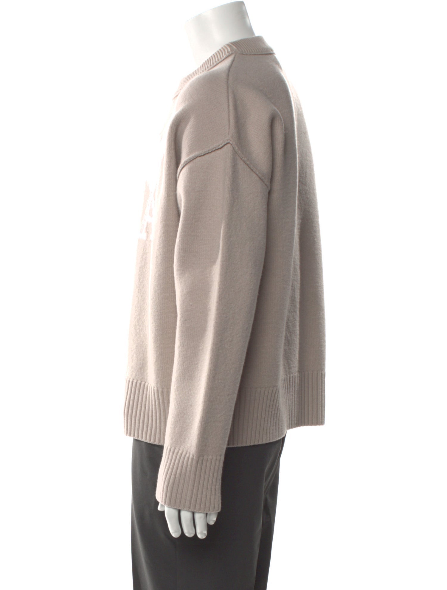 AMI Alexandre Mattiussi Virgin Wool Graphic Print Pullover