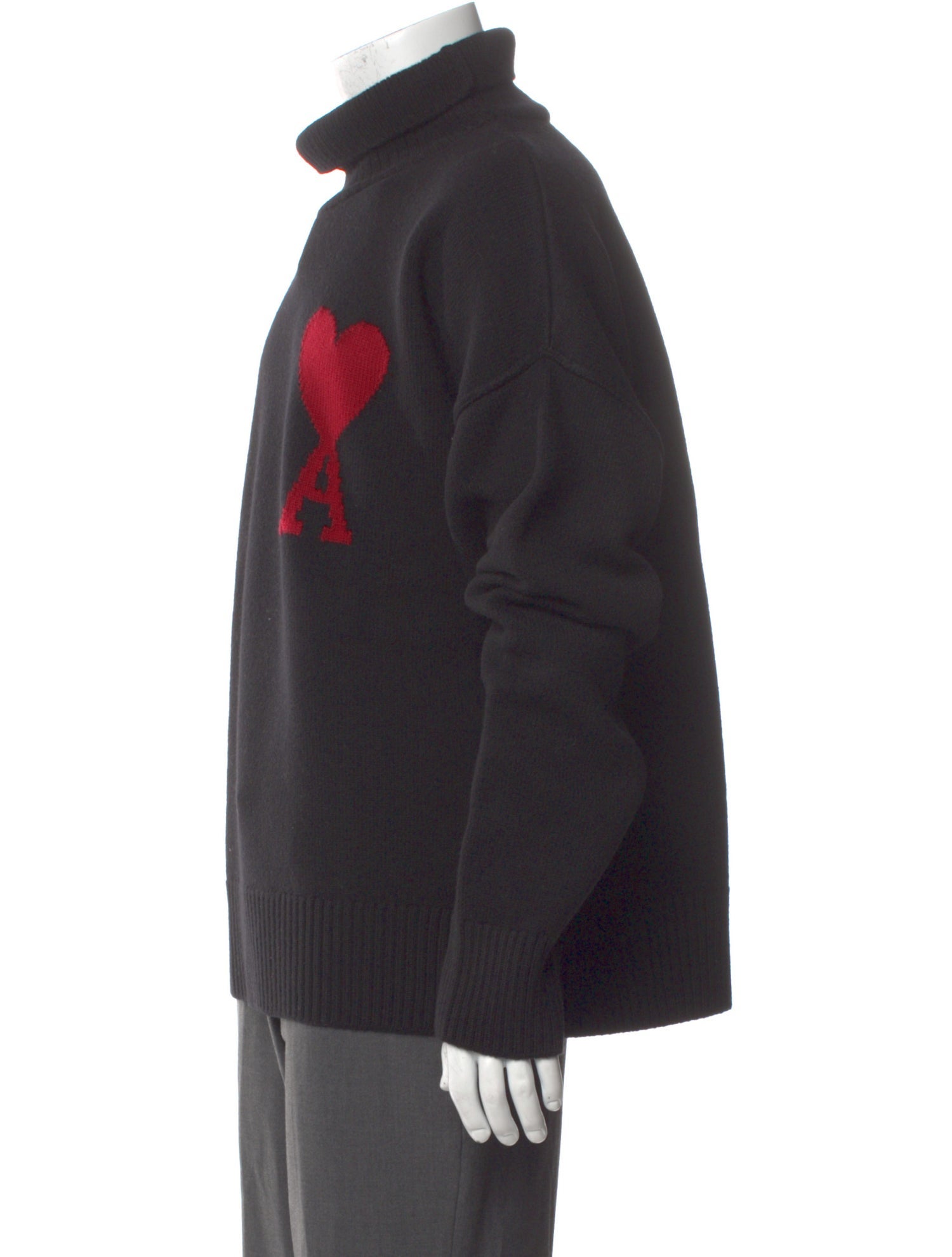 AMI Alexandre Mattiussi Virgin Wool Graphic Print Pullover