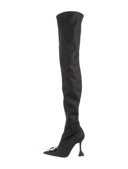 Amina Muaddi 2019 Embellished Begum Thigh-High Boo
