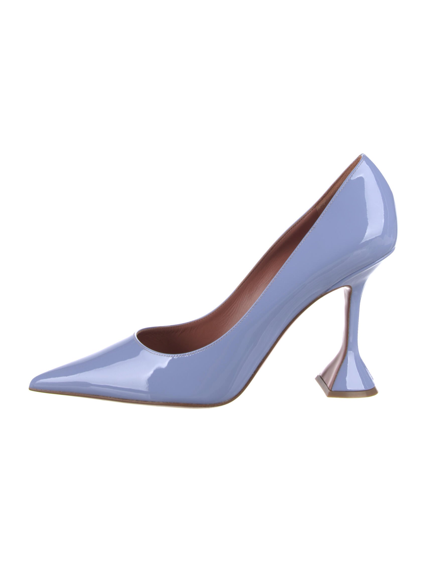 Amina Muaddi Patent Leather Mules