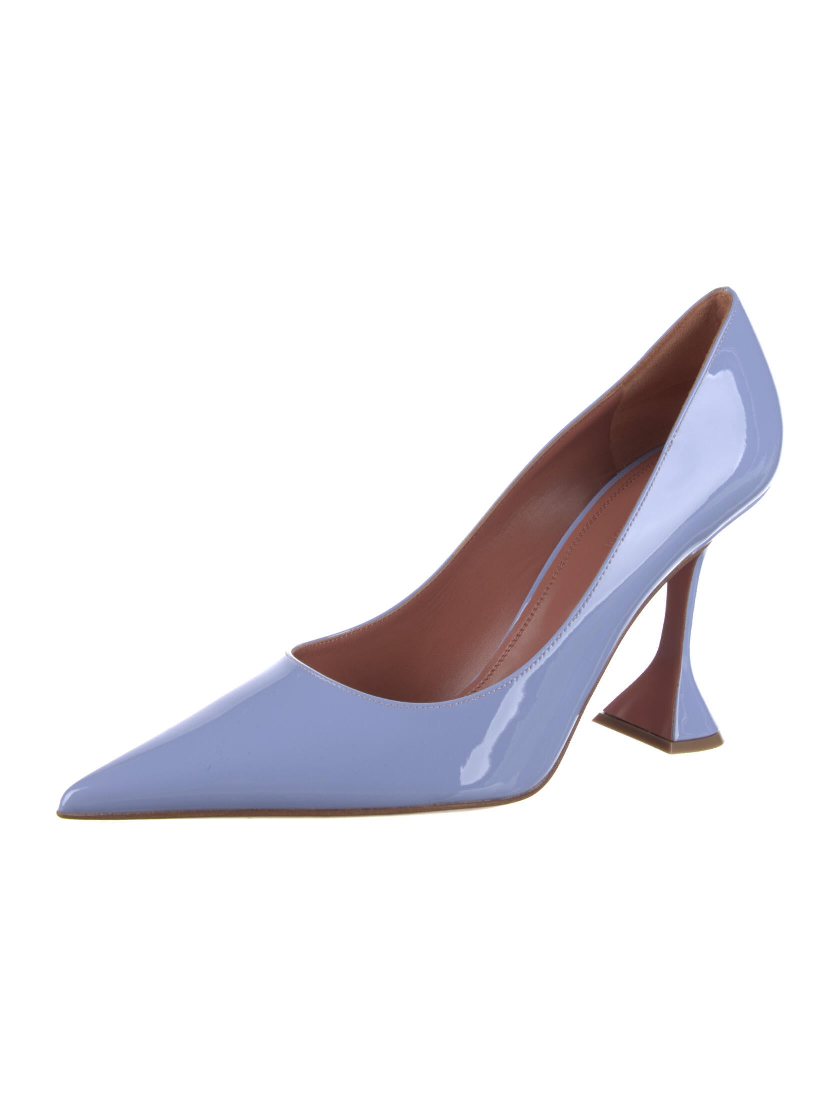 Amina Muaddi Patent Leather Mules