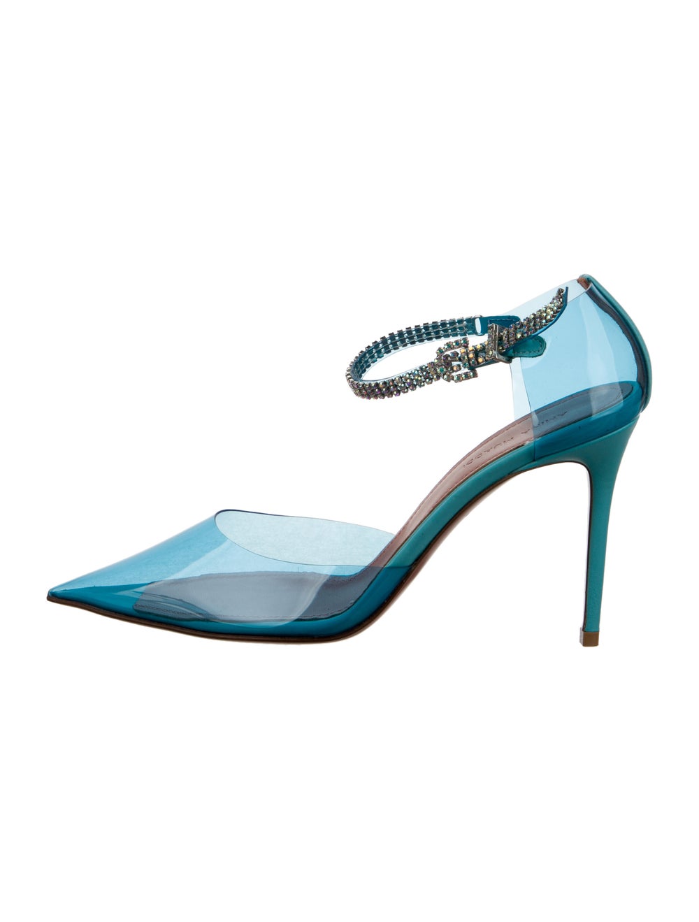 Amina Muaddi Ursina PVC PVC D'Orsay Pumps Gem