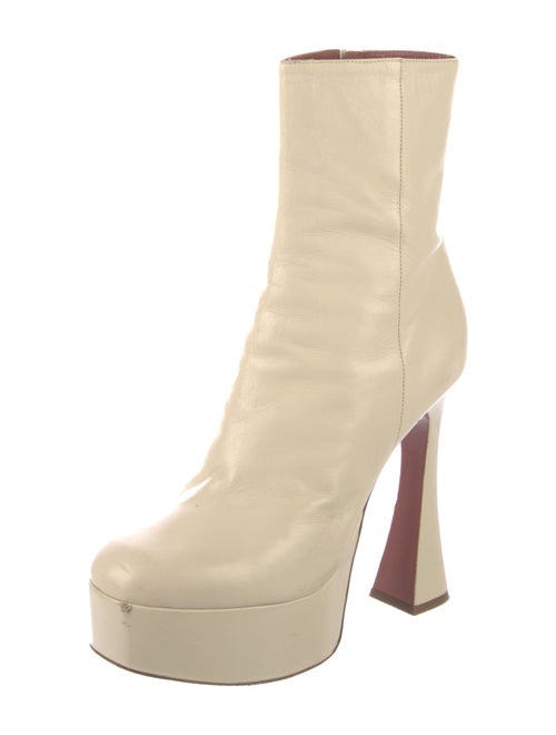 Amina Muaddi Leather Boots