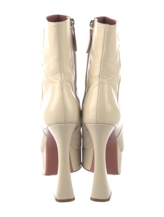 Amina Muaddi Leather Boots