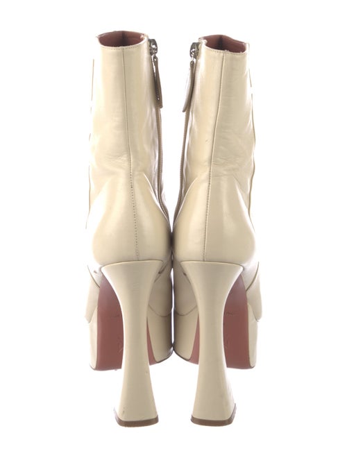 Amina Muaddi Leather Boots