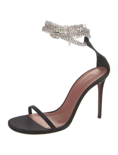 Amina Muaddi Giorgia Sandals Satin Sandals