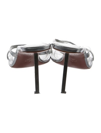 Amina Muaddi Adriana Slipper Patent Leather Slides