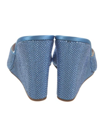 Amina Muaddi Lupita Satin Slides