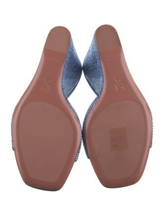 Amina Muaddi Lupita Satin Slides