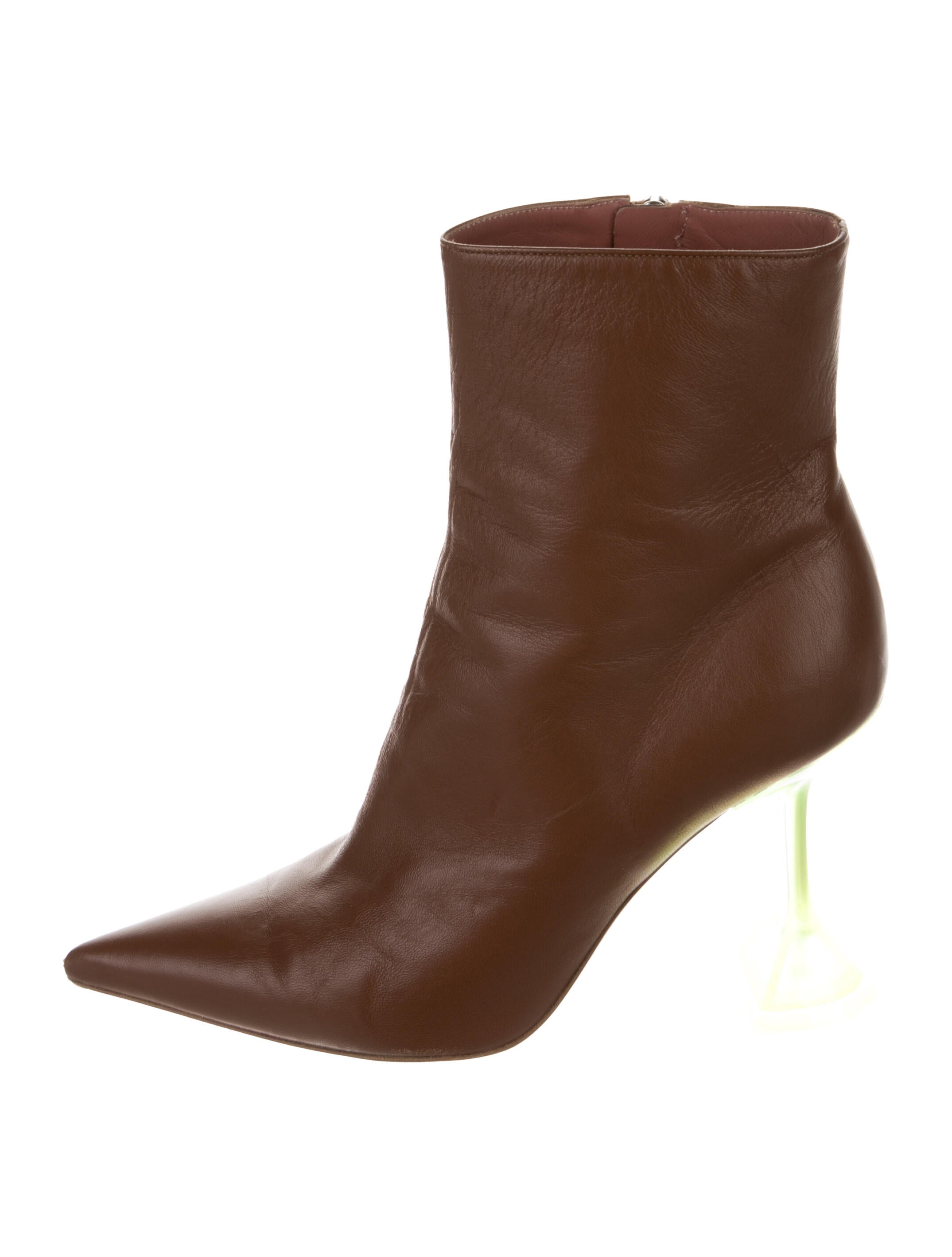 Amina Muaddi Giorgia Leather Boots