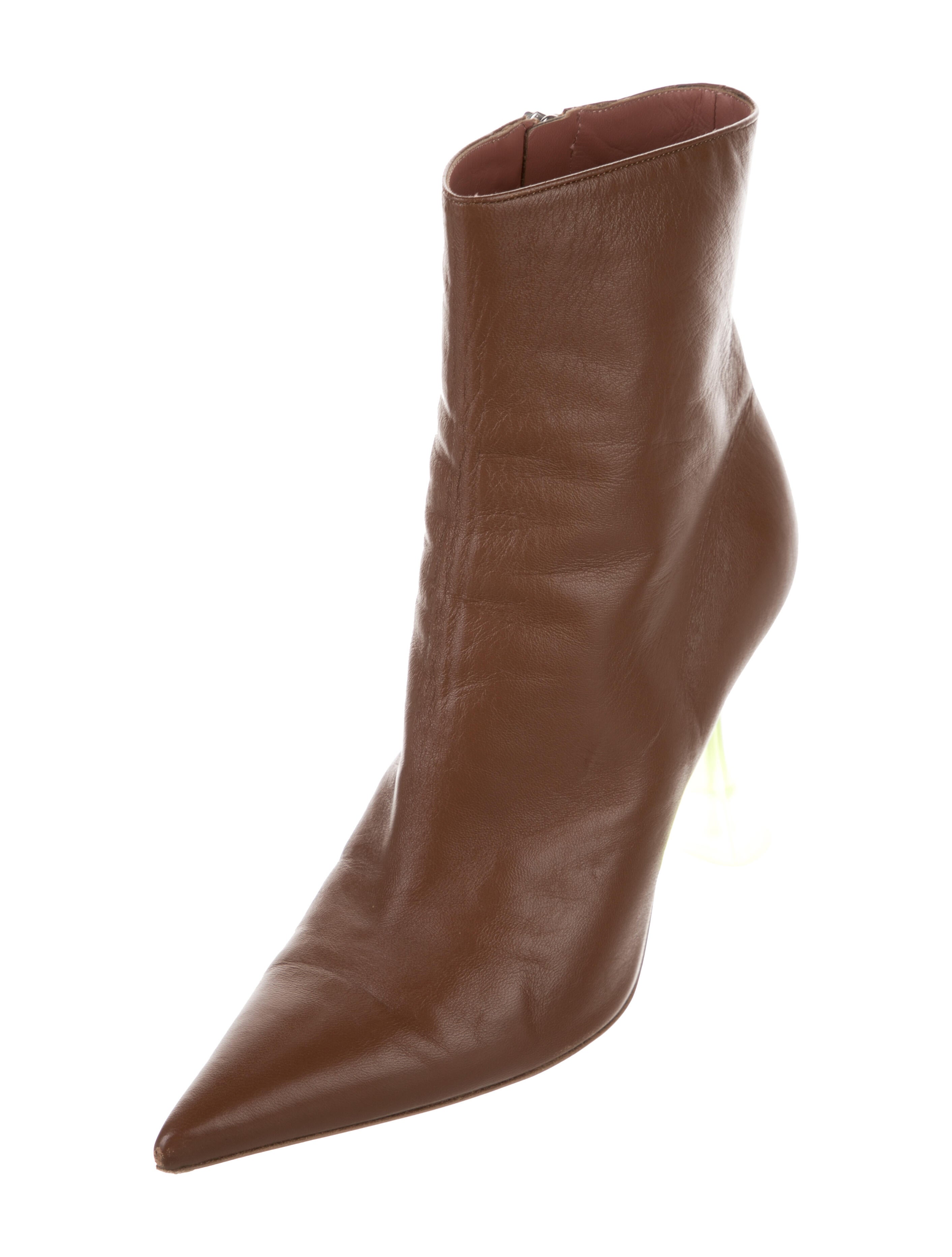 Amina Muaddi Giorgia Leather Boots