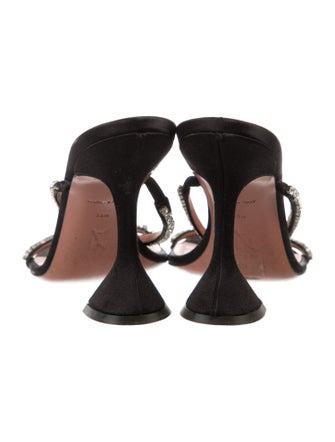 Amina Muaddi Gilda Satin Slides