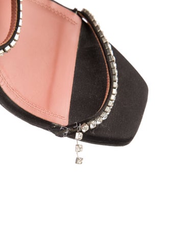 Amina Muaddi Gilda Satin Slides